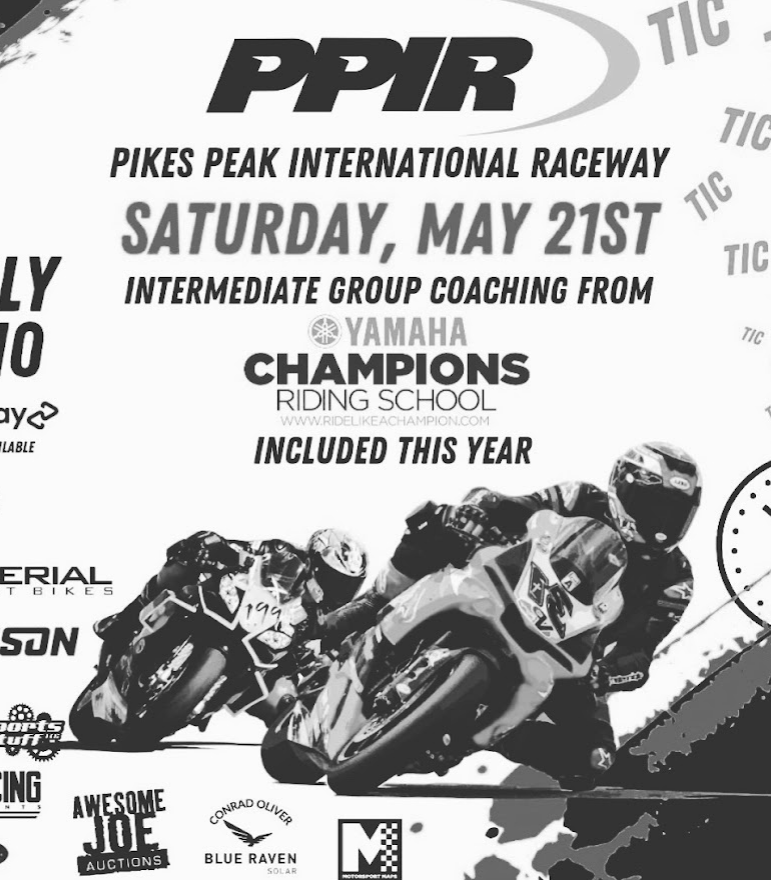 Flyer for legion track day at PPIR May 21